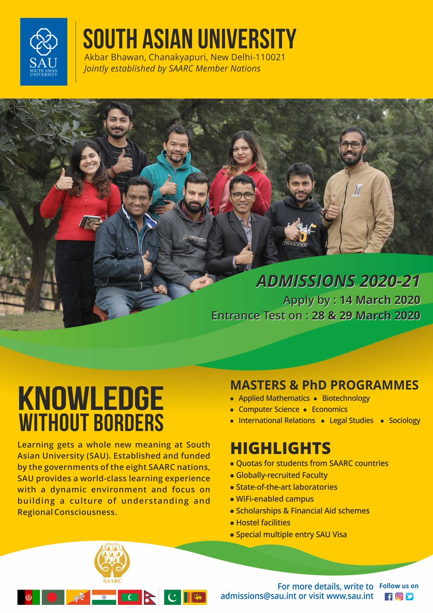 South Asian Univ Southasianuni Twitter