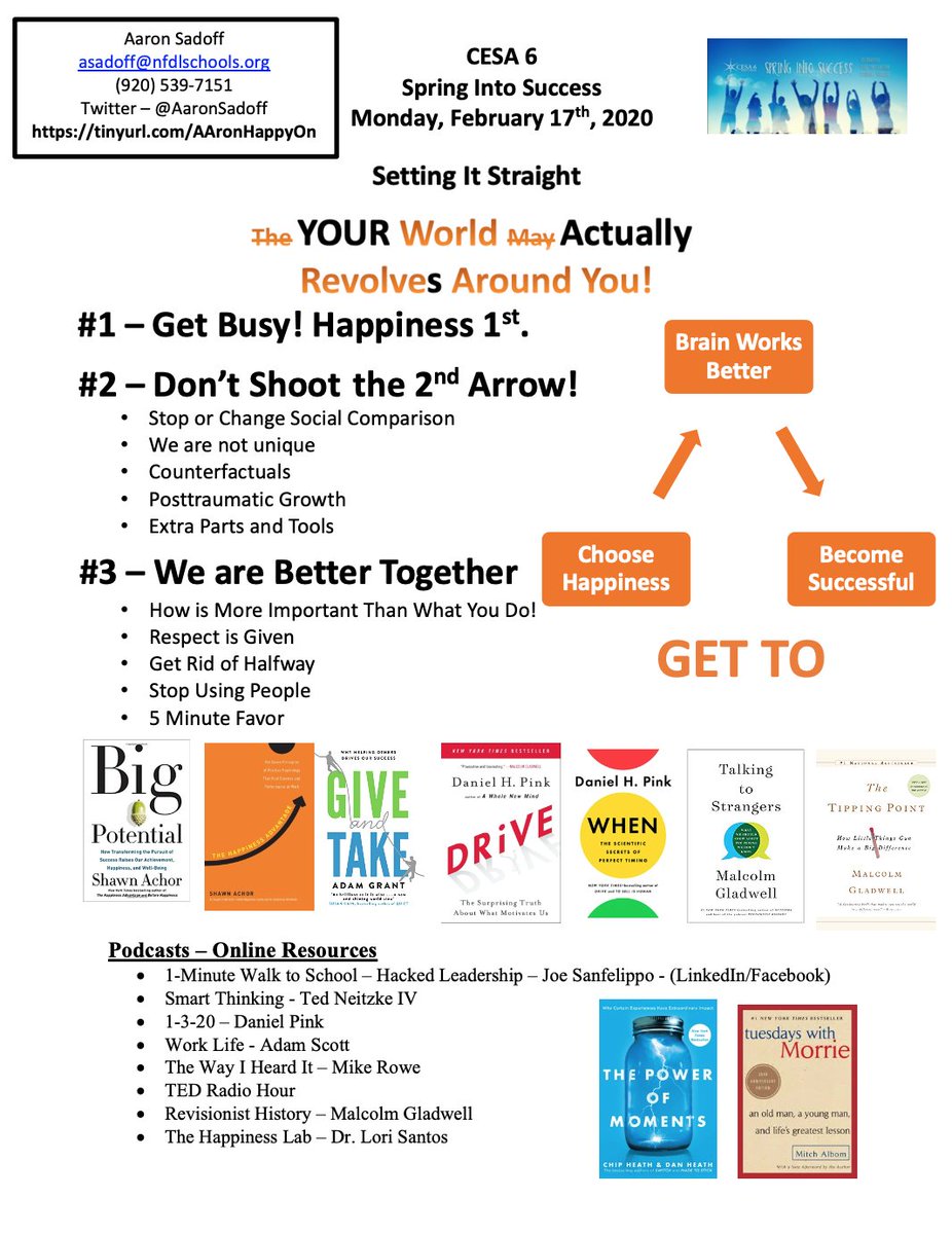 AaronSadoff's tweet image. Looking forward to learning with friends and colleagues!  Here is info on my presentation in Campbellsport and Slinger #SpringCESA6