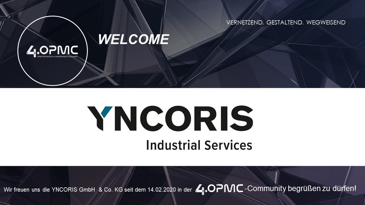 Die <a href="/yncoris/">YNCORIS</a> GmbH &amp; Co. KG ist ein neues Mitglied bei 4OPMC! Wir freuen uns auf eine erfolgreiche Zusammenarbeit.