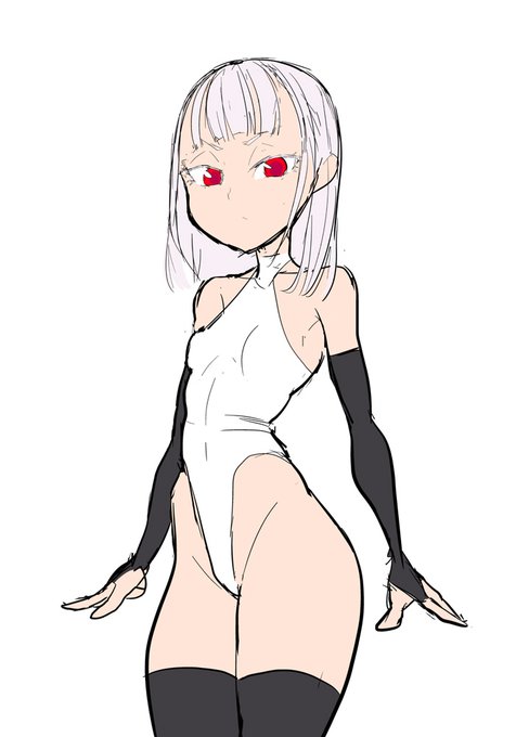 サイバー魔法少女シリーズ こおりタイプ魔法少女のユーリ(Yule)さんの雑デザイン ブランネージュとかアナスタシアみたいな感じを目指したい ショートか長髪か迷う 