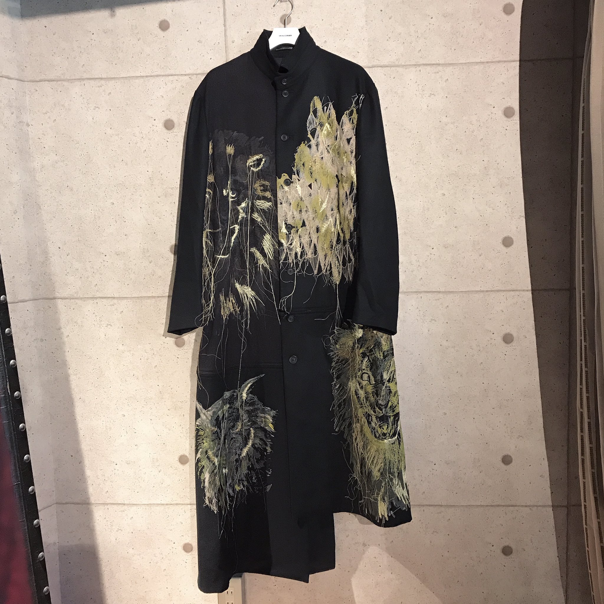 【求】yohji yamamoto pour homme 19aw 金刺繍コートチェスターコート