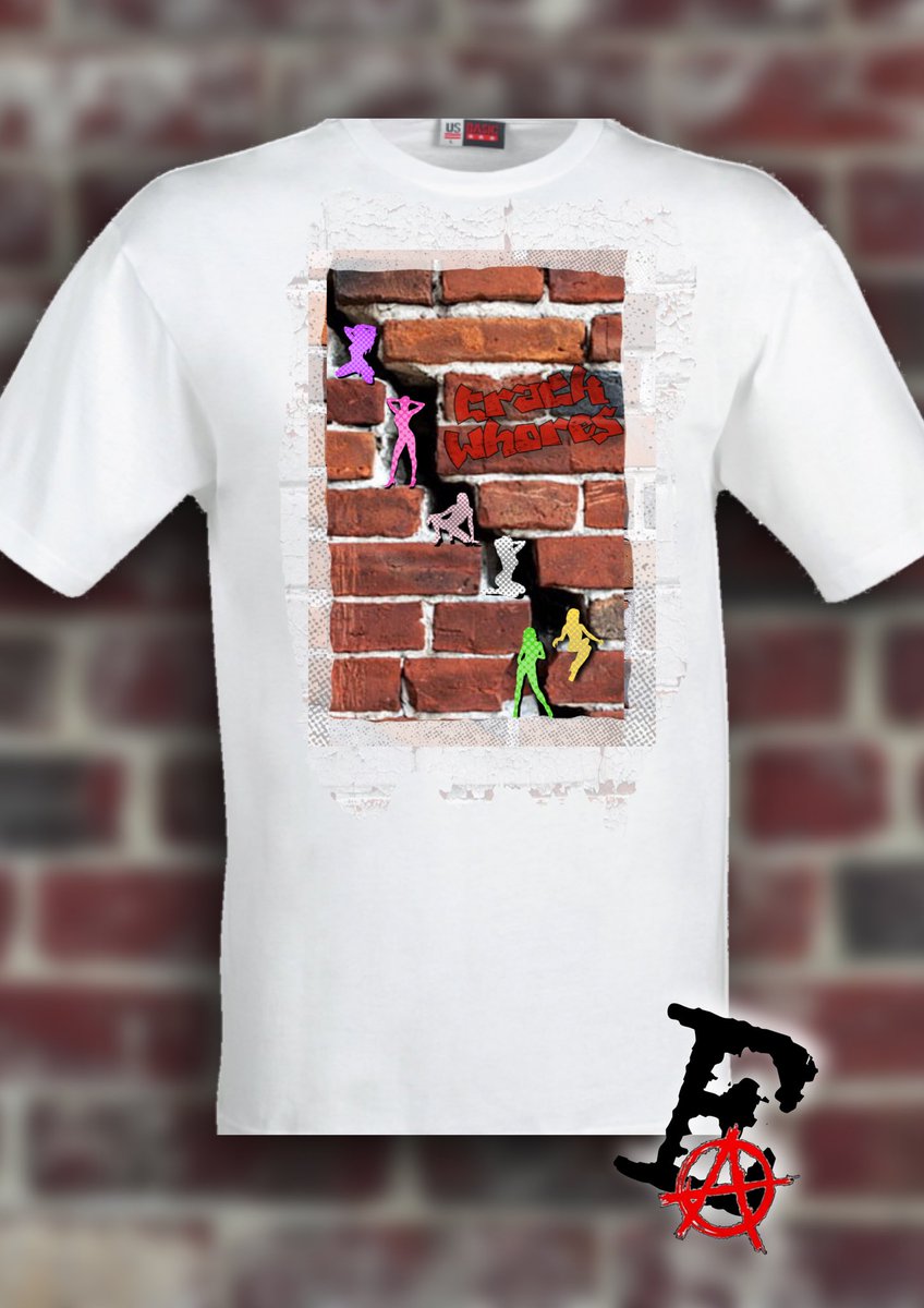 ExplicitAppCo's tweet image. Crack Whore Tee inspired by tweet from @craymusic and the Tee she has on.  Cheers Princess 👌🏻#crack #crackwhore #tshirt #tshirtdesign #tshirtoftheday