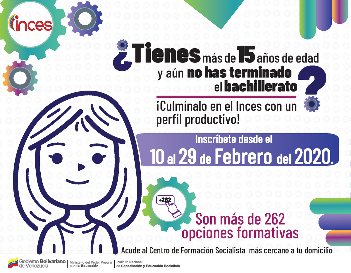 Incesmonagas's tweet photo. Culmina  el bachillerato en el @Incesocialista. https://t.co/owlGGYlRgk