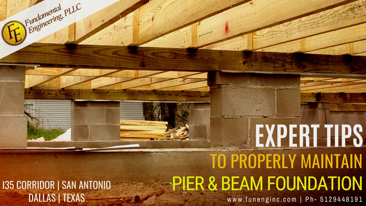 FundamentalEngg's tweet image. Do you know how to properly maintain the Pier &amp;amp; Beam Foundation? Explore details on bit.ly/2P3xrSO

#StructuralEngineering #foundationdesign #coreservice #architecture #construction #foundation #civilengineering #civildesign #SanAntonio #Dallas #like4likes #follotrick