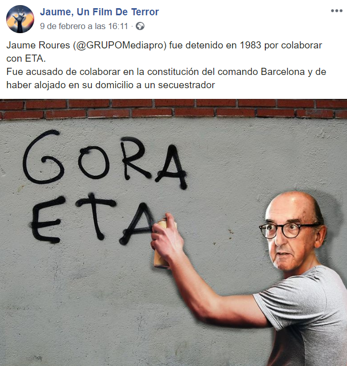 votdecensura's tweet photo. @agustibenedito @3gerardpique @JoanLaportaFCB "Jaume, un film de terror" (https://t.co/Zk1PTKLEKa) és un dels altres comptes que es dedica a atacar i ridiculitzar Jaume Roures i Mediapro. #BartomeuDimissió https://t.co/QiiSHQNXuY