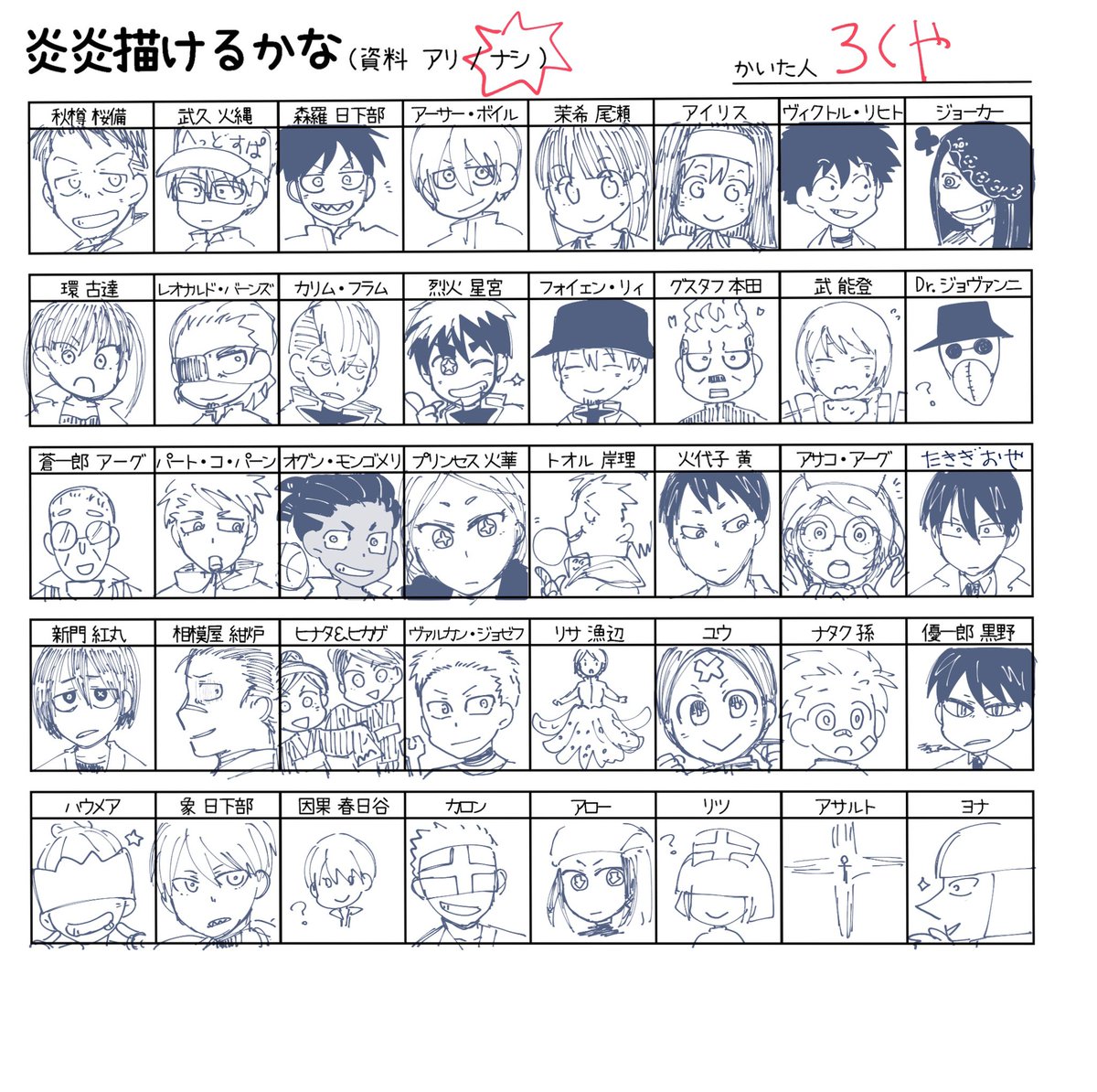 炎炎描けるかな