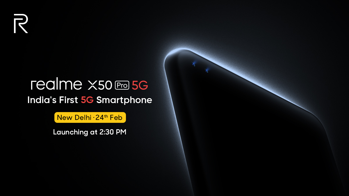 MadhavSheth1's tweet photo. India's first 5G smartphone is here!
Launching #realmeX50Pro at 2:30PM, 24th Feb. Excited?
RT using #real5G and stand a chance to get invited for the launch. https://t.co/Ai8xsjK8uX