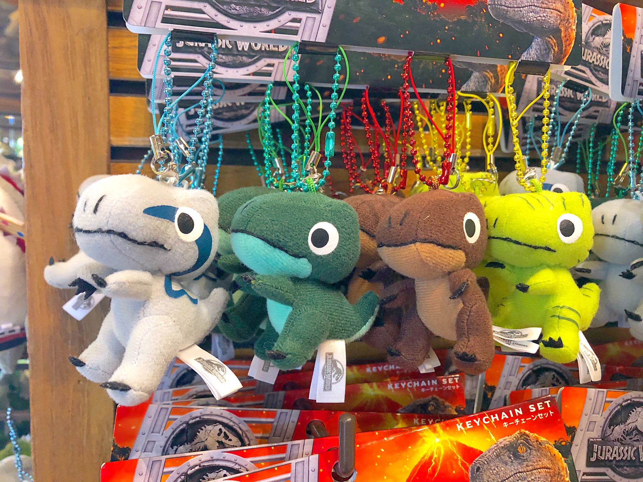USJ ジュラシックワールド ぬいぐるみキーチェーンセット お土産