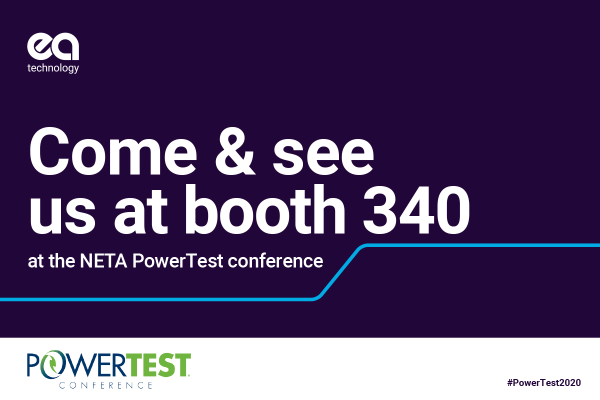 eatechnology's tweet image. We will be exhibiting at the NETA - International Electrical Testing Association conference 2020 in Chicago, February 24th – 28th.

Come and visit us at booth 340 to discuss how we can support you with our partial discharge solutions: bit.ly/39KNkFl

#PowerTest2020