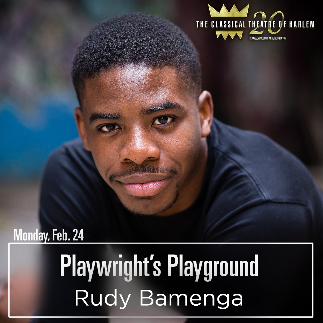 classicalharlem's tweet photo. Join us for our Reading Series: Playwright’s Playground on Monday, February 24! In this FREE workshop, we give you a glimpse of how news plays are created!
Meet our writer, Rudy Bamenga!
Actors, please arrive by 6:30 PM to be considered for casting.
#classicalharlem https://t.co/RnX4YIENgP