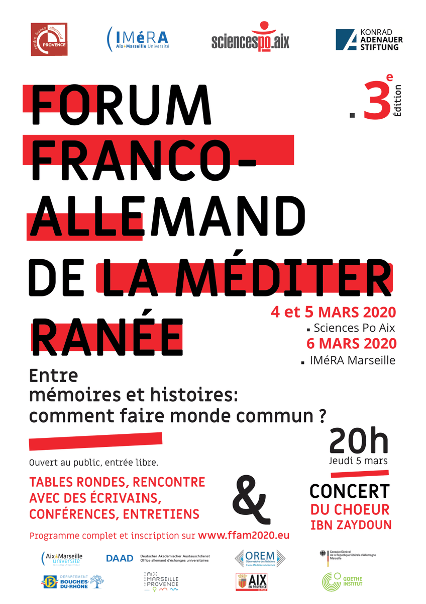 cfap_aix's tweet photo. 🇩🇪 🇪🇺 🇫🇷 La 3e édition du #ffam aura lieu du 4 au 6 mars.
Inscriptions et informations sur https://t.co/w6zopIiU2H

En partenariat avec @kasfrankreich @Sciences_Po_Aix @imera_amu 

#cfaprovence https://t.co/cgwixEx6QG