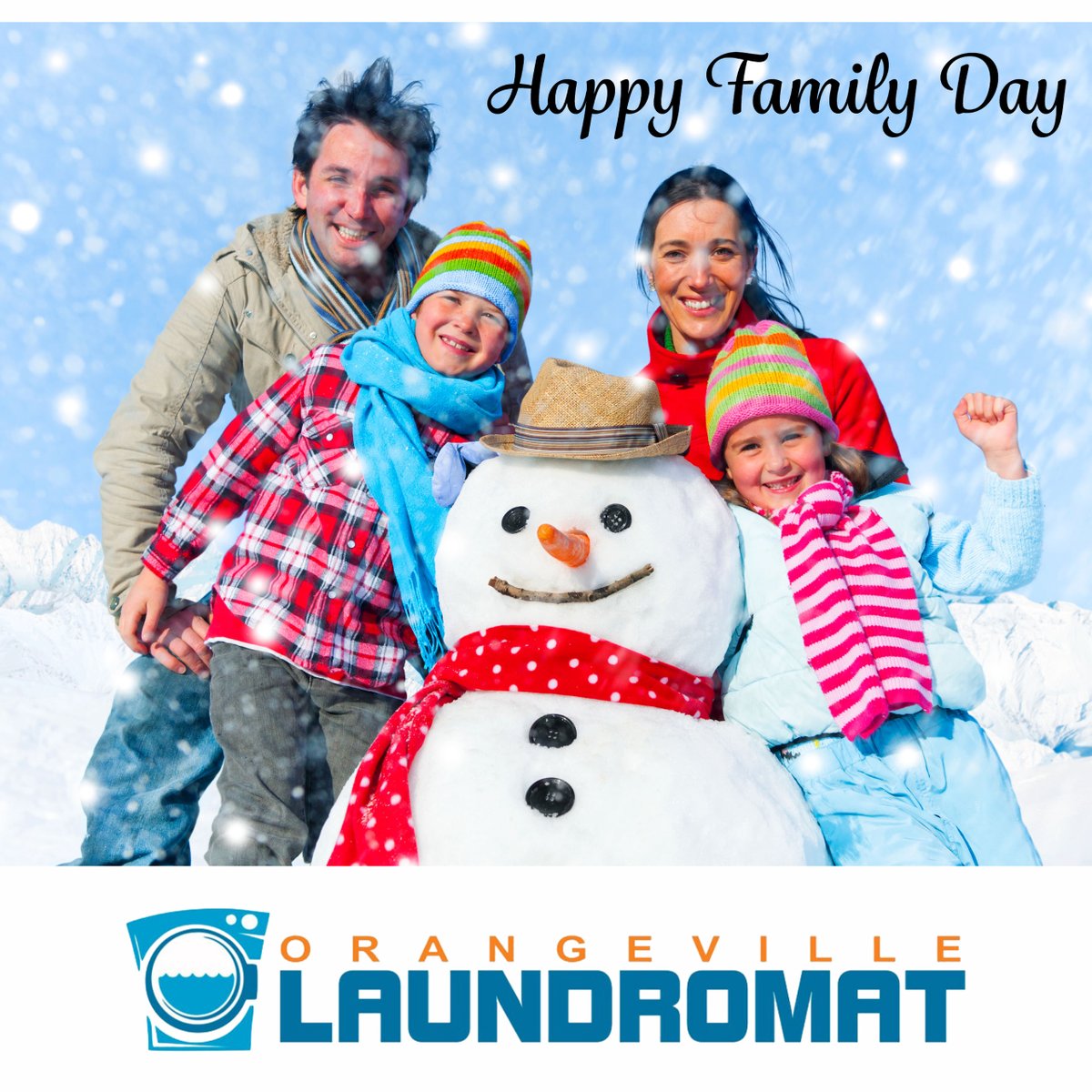 OvilleLaundry's tweet photo. Forget the laundry today...it's family day. Enjoy your day with your family. 
The laundry can wait.

#familyday
#orangevillelaundromat
#orangevillelaundry https://t.co/r4EXGotFld