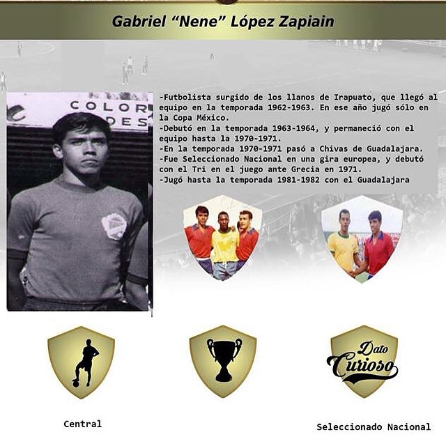 MiguelChicoOfl's tweet photo. #GenteDelFutbol⚽️
En la foto Gabriel "Nene" López Zapiain, defensa central surgido en los llanos de #Irapuat🍓, quién jugó con la "Trinca" en los años sesenta hasta 
llegar a ser seleccionado Nacional 
📸:@irapuatofcclub  
#MiGuanajuatoQuerido https://t.co/H0EcEdD9tN