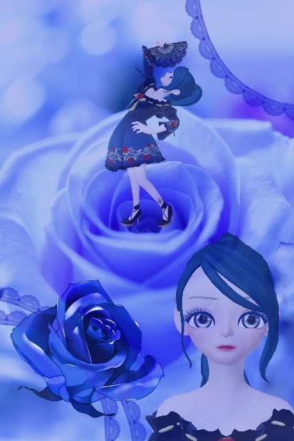 青薔薇の咲き誇る城でのtwitterイラスト検索結果