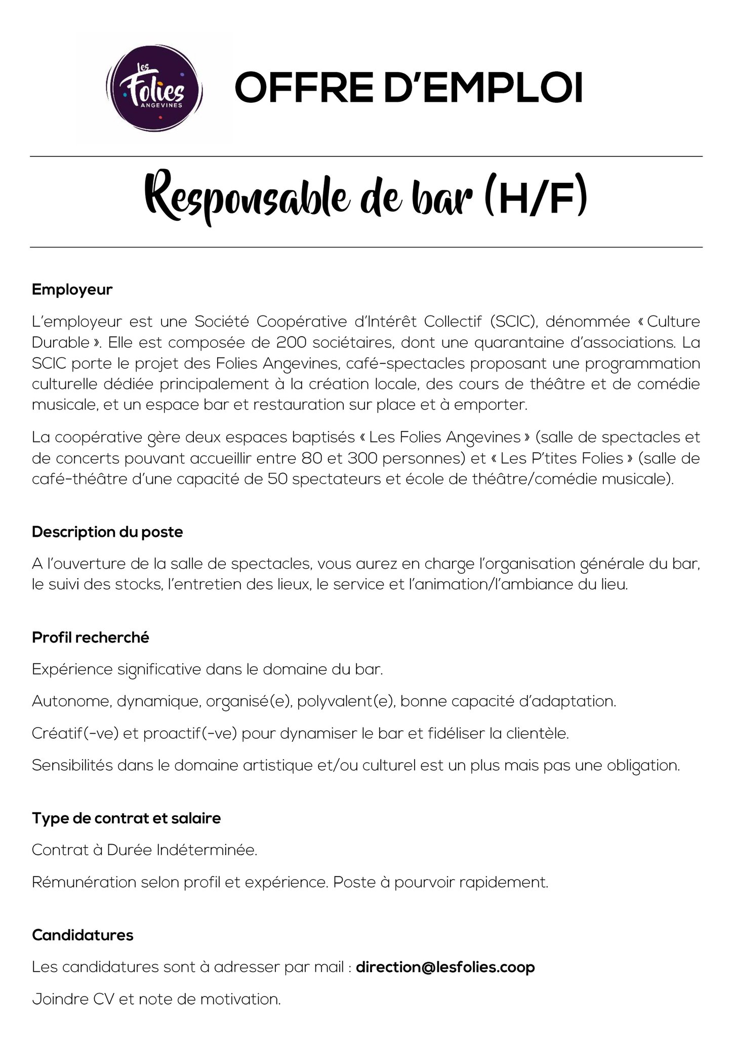 Lettre De Motivation Pour Ecole De Theatre