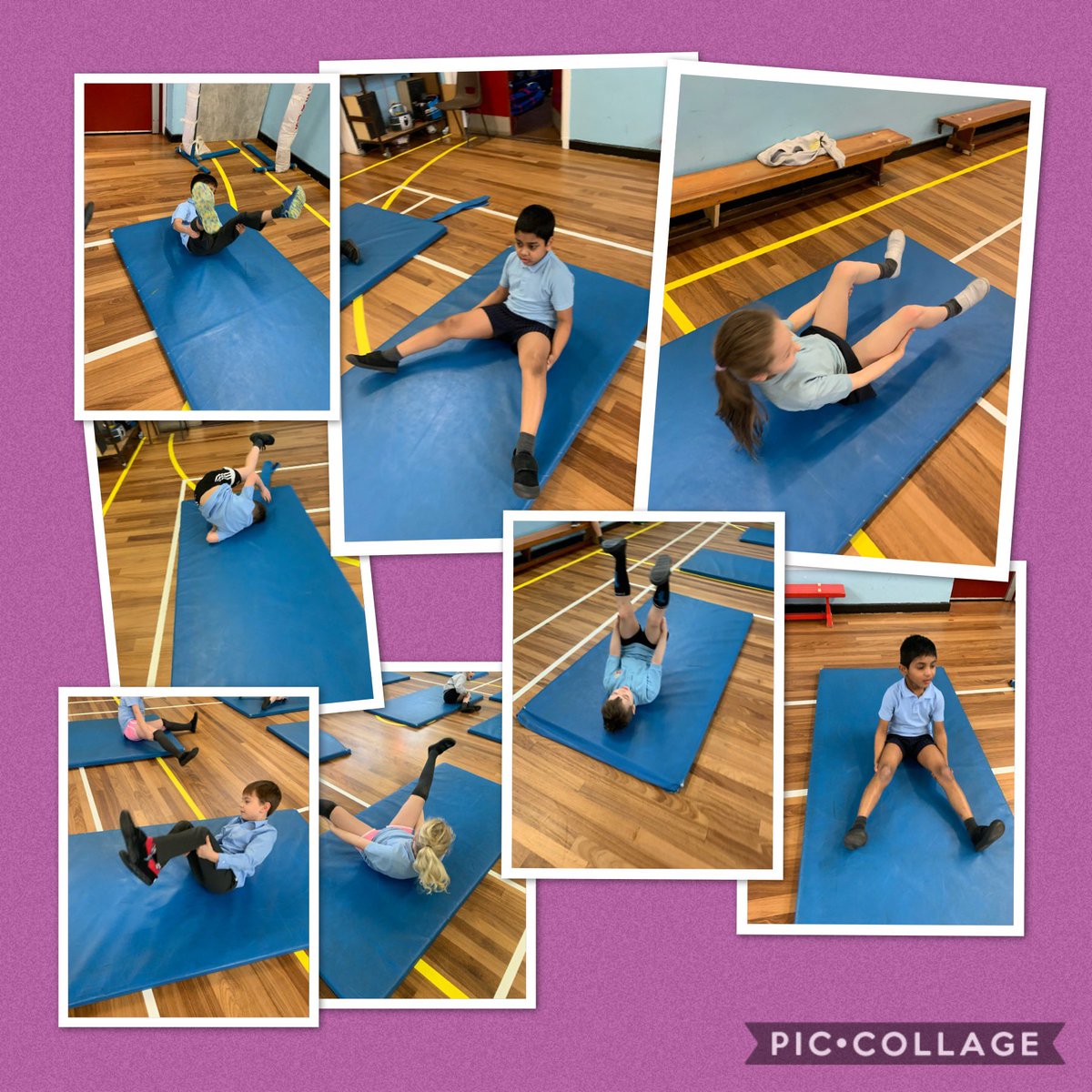 OLRprimary's tweet photo. P4a were learning to roll in different ways in gym today! #KeepRollingRollingRolling #gymnastics https://t.co/GEWppGrrUX