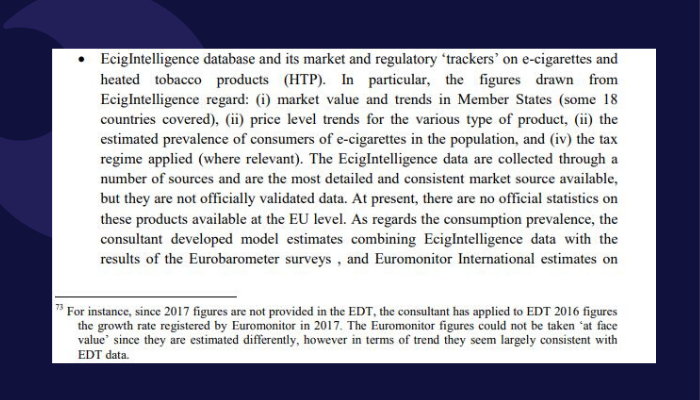 ECigIntel's tweet image. #ECigIntelligence has been leading the sector and participating as a critical source on the legal scenario, as you might see on the European Commission's evaluation of the EU's tax policy for tobacco products. Check it out: ow.ly/gPhe50yodgM #EuropeanCommission