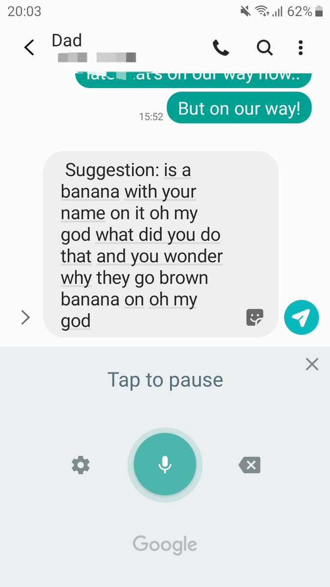 Mon_Dickson's tweet image. When you&apos;re voice texting your dad at the same time as telling your kid off for writing their name on a banana with a toothpick #everydayproblems #HalfTerm