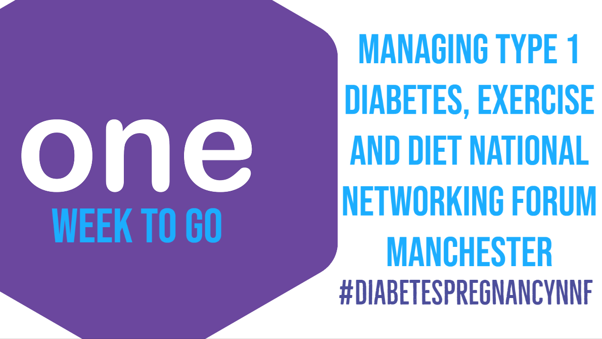 DiabetesNNF's tweet photo. One week to go! 

Booked your place for Managing Type 1 Diabetes, Exercise and Diet National Networking Forum, Manchester, 27.02.20?

If not book your place now – https://t.co/prVbH6hHMm or call 01732 897 788

@JDRFUK @DiabetesUK @heykaledio @NusratkRD
#diet #exercise #t1d #cgm https://t.co/JXgh3zcTH7