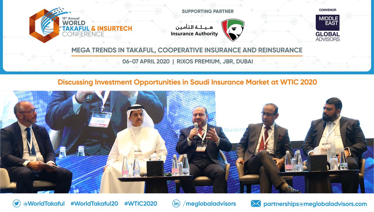 15th Annual <a href="/WorldTakaful/">WTIC 2020</a> will witness high-profile speakers &amp; delegates come together under one roof to discuss the opportunities of investment in Saudi Market; Read More: bit.ly/3bwSDdn 
Register now: bit.ly/2RTtqCb More Info: wtic2020.com #WTIC2020