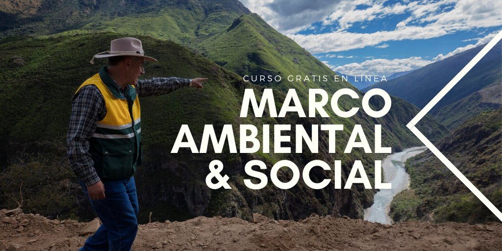 [Curso gratis en línea] Aprende a gestionar más adecuadamente los riesgos ambientales y sociales en proyectos de desarrollo. 
Inscripciones abiertas ➡️wrld.bg/kPHl50ykTPM
wrld.bg/4kXo50ykTNJ