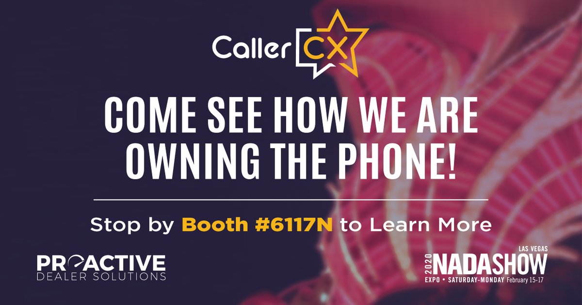 proactive_pds's tweet image. The fastest way to see an immediate increase at any dealership is to better handle inbound calls.

Join Us at #NADA2020 Booth: 6117N #TheBDCExperts #FixThePhones #CallerCX #CallManagement #Automotive #AutomotiveTechnology #AutomotiveMarketing #AutoDealers #AutomotiveIndustry