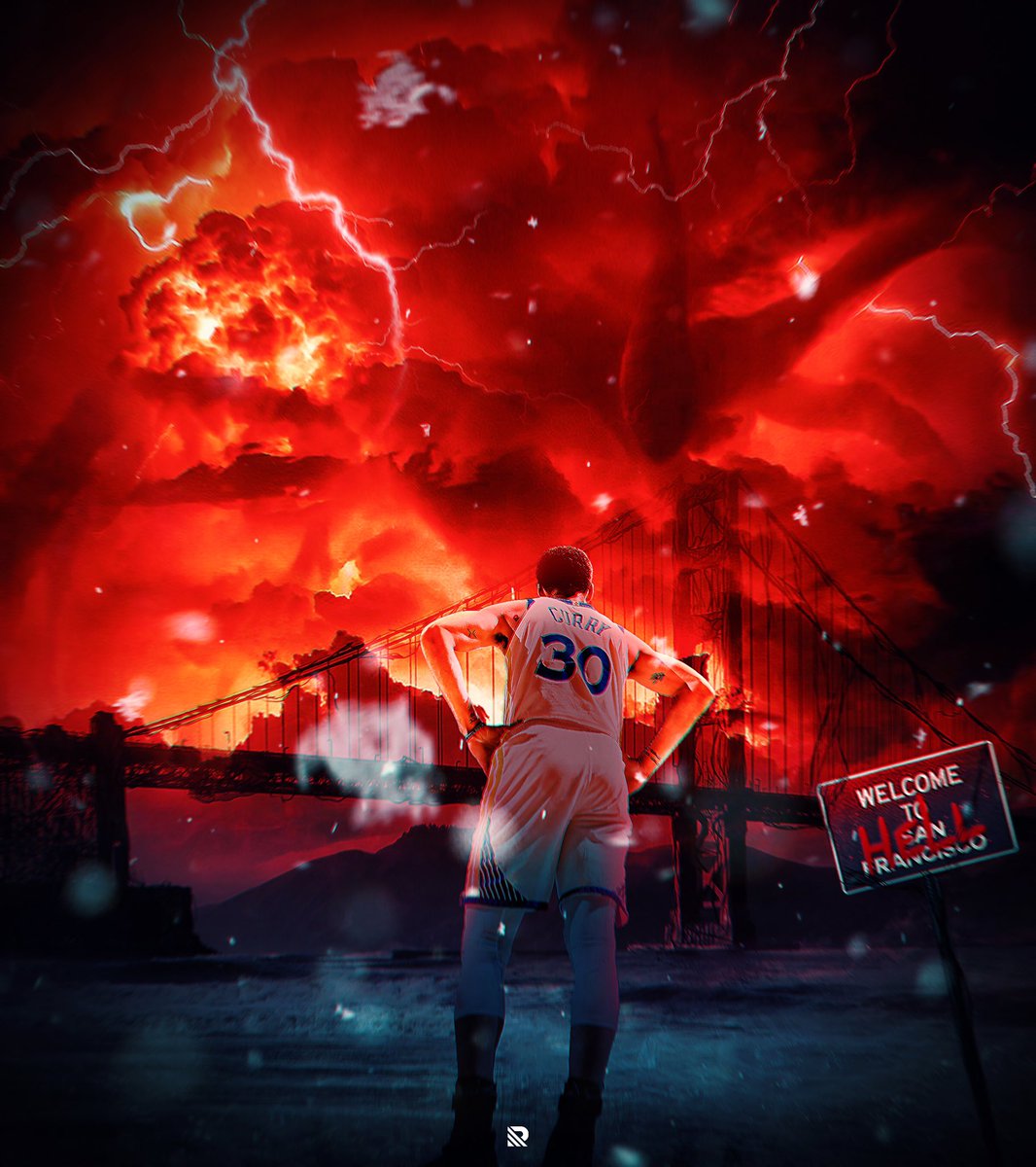 rrmcreative's tweet image. Stephen Curry x Stranger Things.

@StephenCurry30 | @warriors @Stranger_Things