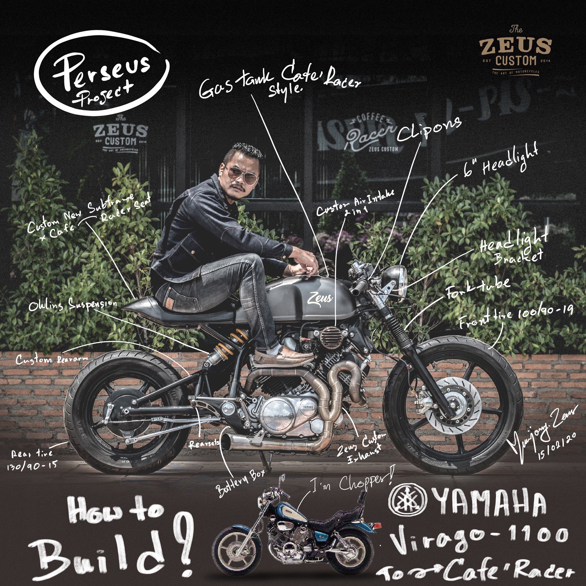 Virago sale 1100 custom