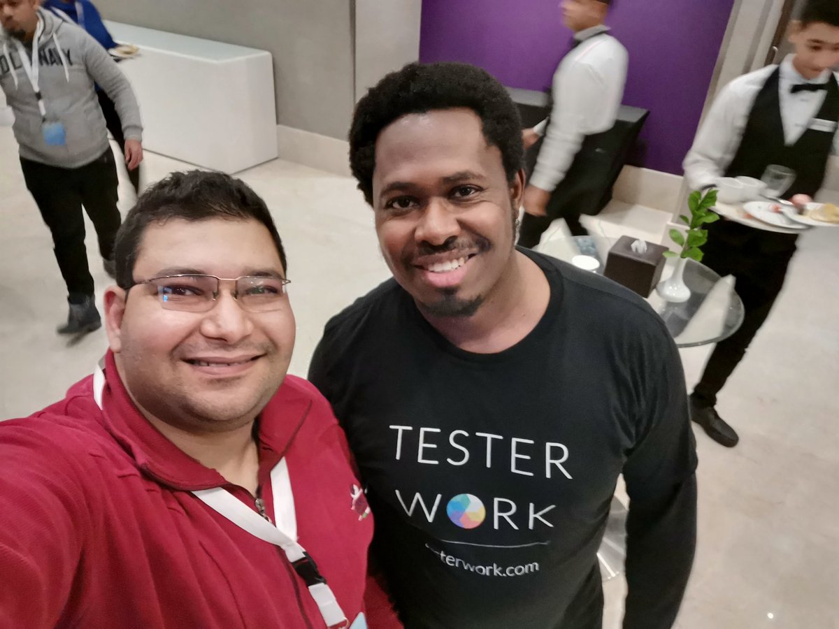 Thanks to our host for the #testathon Egypt