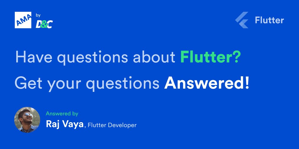 design_n_code's tweet image. This time on AMA by Design &amp;amp; Code, we are answering the questions you have about @FlutterDev (Flutter)

Ask your questions here: bit.ly/AMA-dnc
And we would answer the questions you have with a video

AMA answered by @bugs_creator

#designncode #flutter #ama #developer