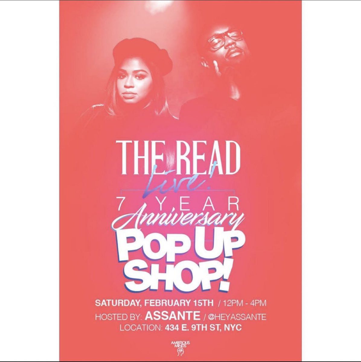 ThisIsTheRead's tweet photo. NYC, TODAY! Come out from 12-4pm to #TheReadPopUp ✨ hosted by @heyassante https://t.co/CvbUFC3huP