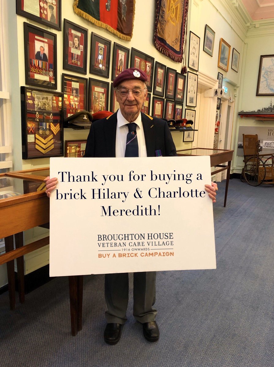 BroughtonHouse's tweet photo. Thank you for buying a brick Hilary &amp; Charlotte Meredith 🧱 

If you would like to support us in building the UK’s first Veteran Care Village please go to: 

https://t.co/4GPf8CZdEG 

#HouseAVeteran #BroughtonHouse #Salford #Manchester #Veterans https://t.co/yhrqtA1dtG