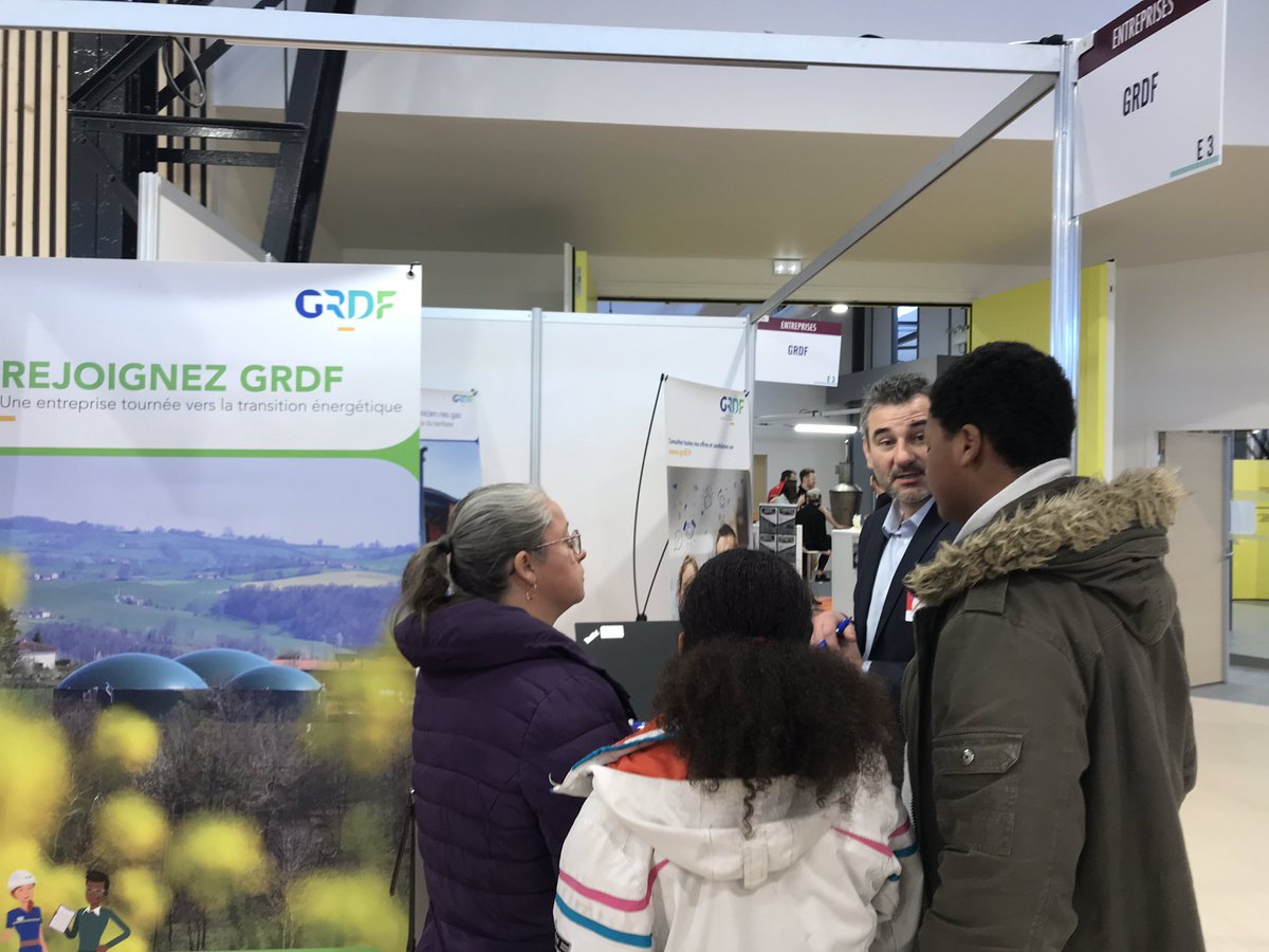 #GRDFSE présent aujourd’hui sur deux Salons de l’alternance ! Clermont-Ferrand et Lyon. On recherche 98 alternants sur la région ! Faites passer l’info et venez nous voir ! #AlternanceGRDF