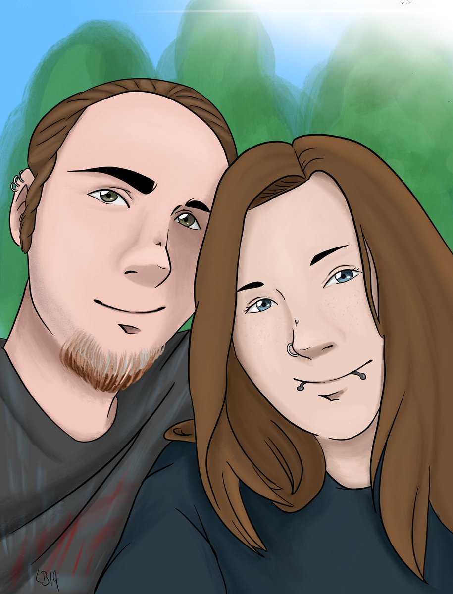computerfreakin's tweet photo. The cutest couple I now just got married and this was my weeding gift 

#drawing #digitalart #digitaldrawing #art #procreate #gift #present #weeding #couple #bride #groom #weedinggift #cute #cutecouple #love #weedingcouple https://t.co/ecJozb273a