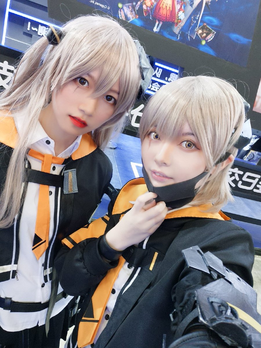 Aki 少年前線 少女前線愚人节ump45 本体45是官方的小姐姐 12和15是朋友 Aki 少年前線 少女前線愚人节ump45 本体45是官方的小姐姐 12和15是朋友
