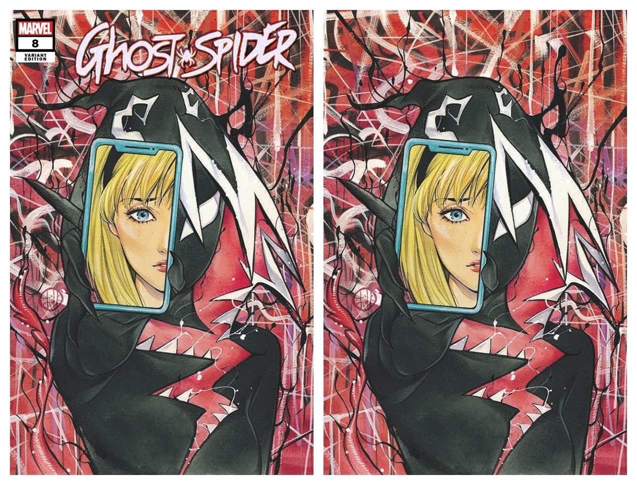 Peach Momoko 桃桃子 على تويتر 過去に描いたスパイダーグウェンのオマージュでグウェノムの表紙を描かせて頂きました これはアメリカのコミックショップ限定なので欲しい方は探してみてね