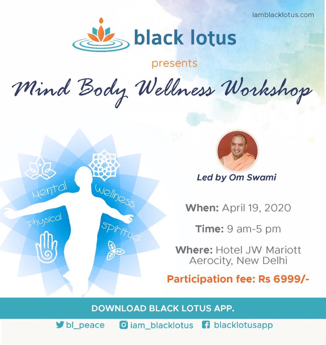 Here is your chance to learn the life-hacks for a fit mind and healthy body at the first-ever Mind-Body Wellness Workshop led by Om Swami. #Wellness #Fitness #SaturdayMotivation Book your spot now! iamblacklotus.com/event/black-lo…