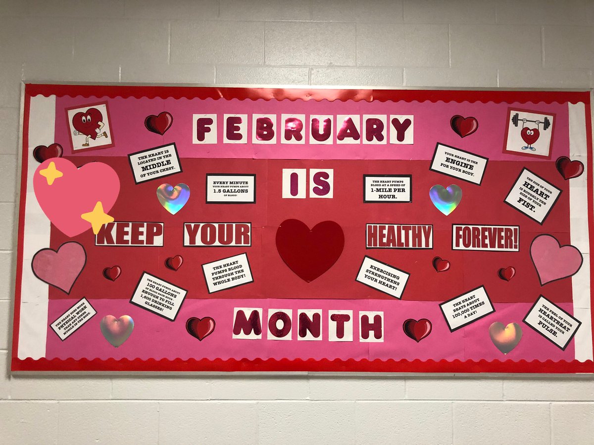 February is ❤️Month!  Keep your heart healthy!  Physical Literacy! PE promotes healthy lifestyle/habits!