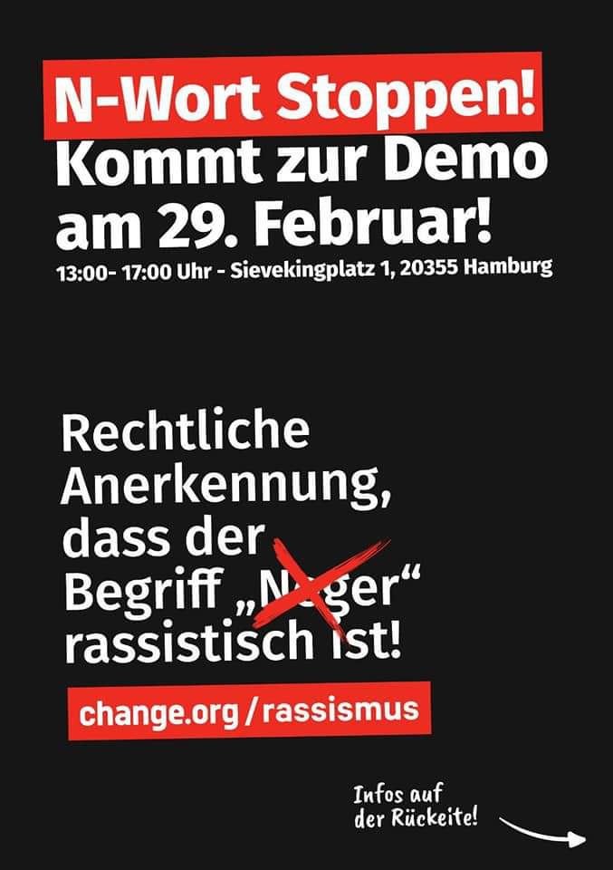 Each One Teach One On Twitter Demo In Hamburg Am 29 Februar 13 17 Uhr Sievekingplatz 1 N Wort Stoppen Https T Co Rppitxq4mw
