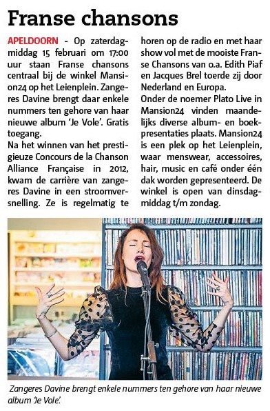 Vanmiddag om 17u bij <a href="/BatensRobin/">Mansion24</a> Mansion24 in Apeldoorn! Bienvenue!❤️🎶