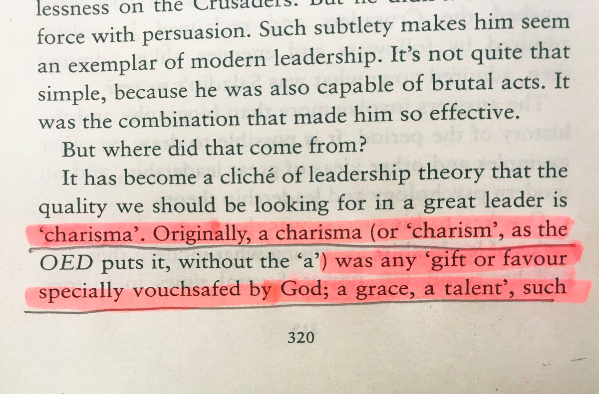 Being charismatic explains nothing: most importantly, we must understand, how did he become charismatic? #SaladinBiography authored by John Man  #100books2020  #bookscache #SaladinLeadership