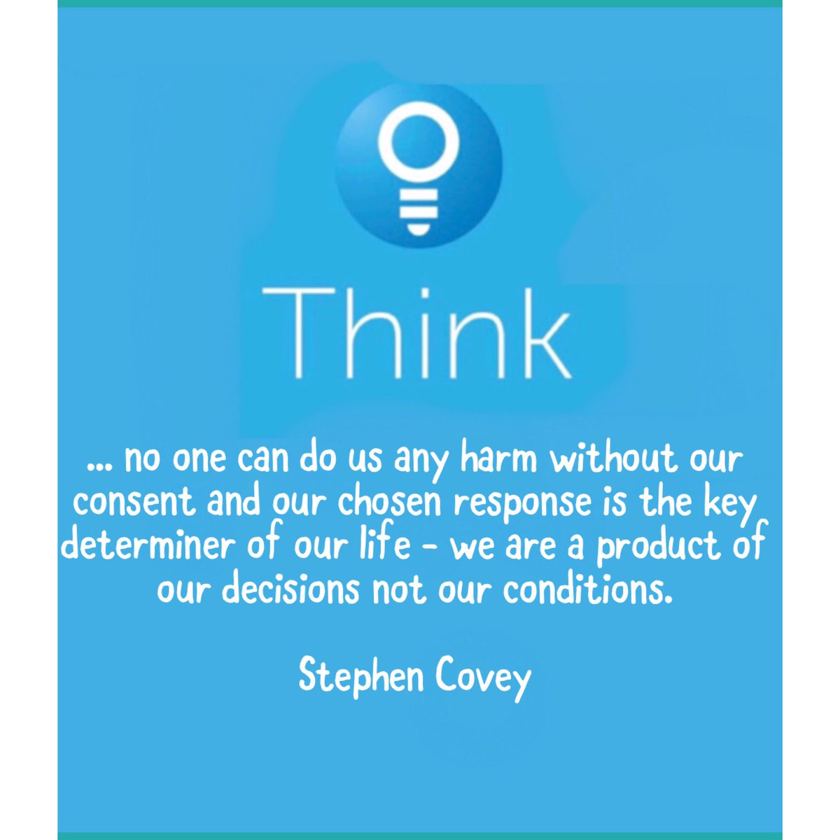 JillTipping's tweet photo. A powerful thought for the weekend... #think https://t.co/4TiWbIOX9U