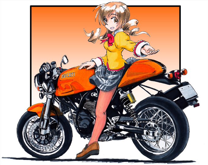全日本オレンジのバイクはかっこいい選手権のtwitterイラスト検索結果