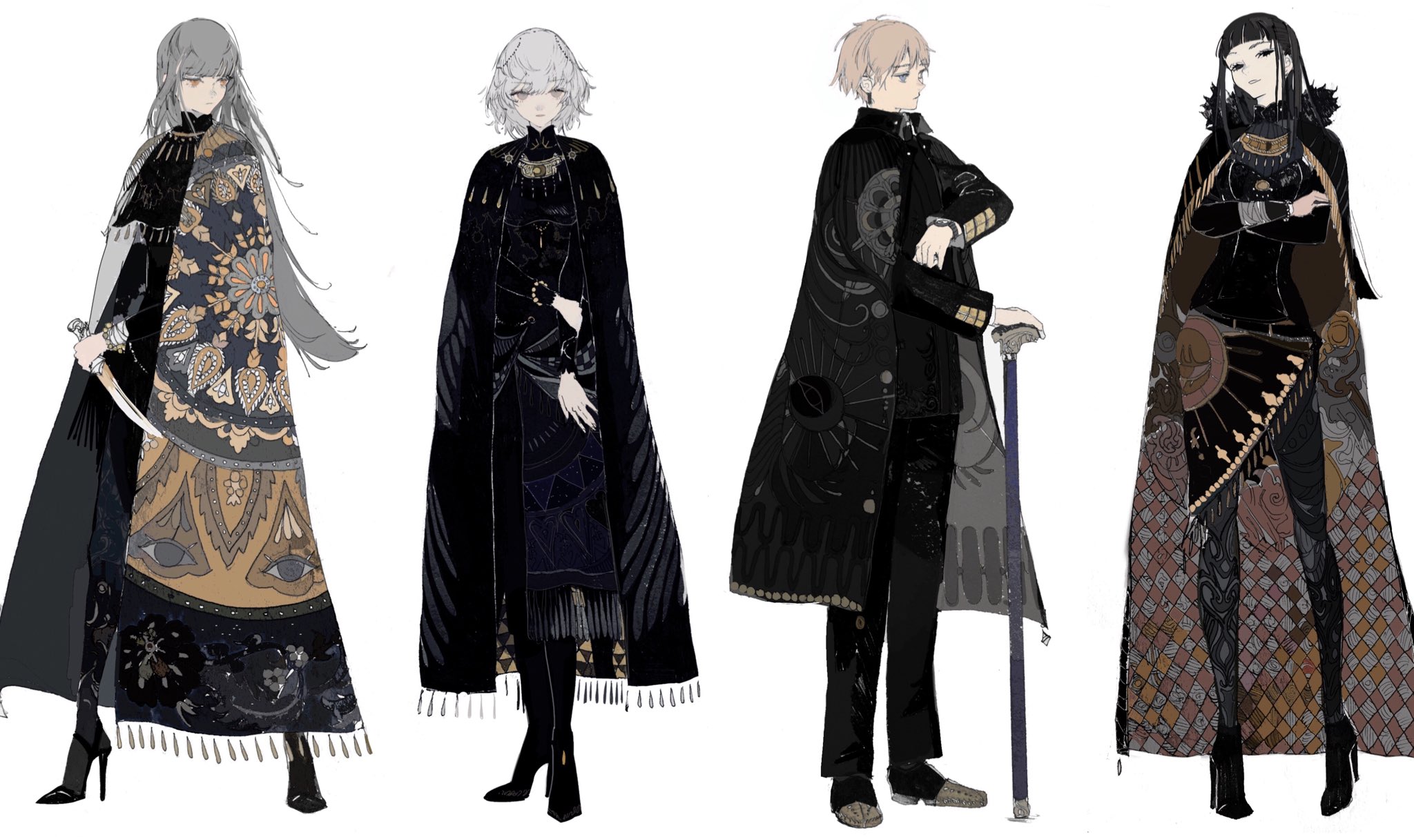 Mon 修行 最近マントばっか描いてます よろしくお願いします T Co Sgiiv8gu76 Twitter