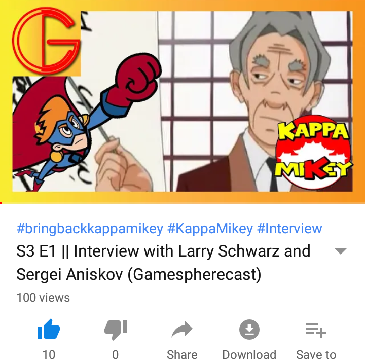 G_Cast_Offical's tweet photo. Hey, everyone! The #seasonpremiere of Season 3 just hit 100 views! To those who have watched it, thank you so much! If you haven't seen it, what are you waiting for?!
#gamespherecast #Season3 #KappaMikey #bringbackkappamikey #interview
https://t.co/IVHtmNXC1e https://t.co/z2ri0sVRae