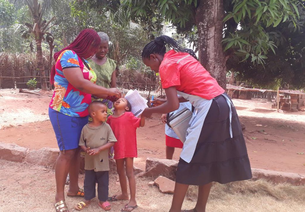 NphcdaNG's tweet photo. Polio vaccination ongoing at Oji River LGA, Enugu State. 
#SupportImmunization 
#EndPolio https://t.co/rjQWxn4OH8