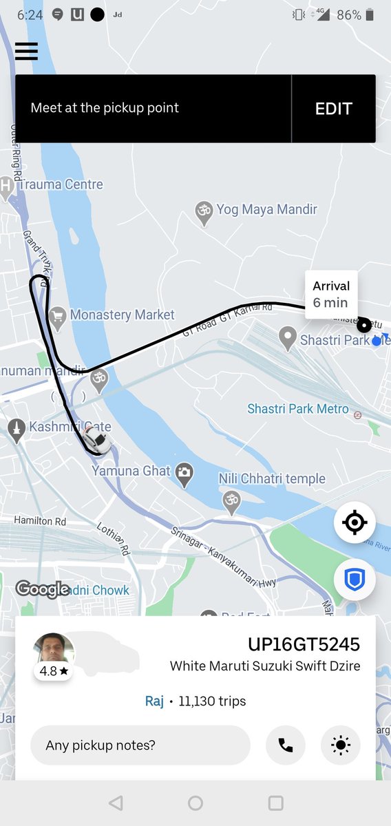 rachitrawat5's tweet photo. @Uber_Delhi @UberINSupport  please take some action against this driver , he has declined to go to my location and not even cancelling the ride . Please help . @PMOIndia https://t.co/qqTI4MIQuy
