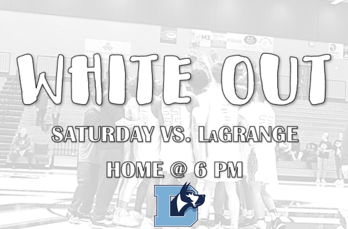 🚨🚨GAMEDAY🚨🚨
1st Round of State Playoffs! @HsDenmark @denmarkdanes @DenmarkHS it’s time to SHOW UP AND SHOW OUT! #EarnTheRight #PackTheGym 

🆚: LaGrange HS
⏰: 6:00pm
📍: Denmark HS
Theme: White Out

@ForsythSports