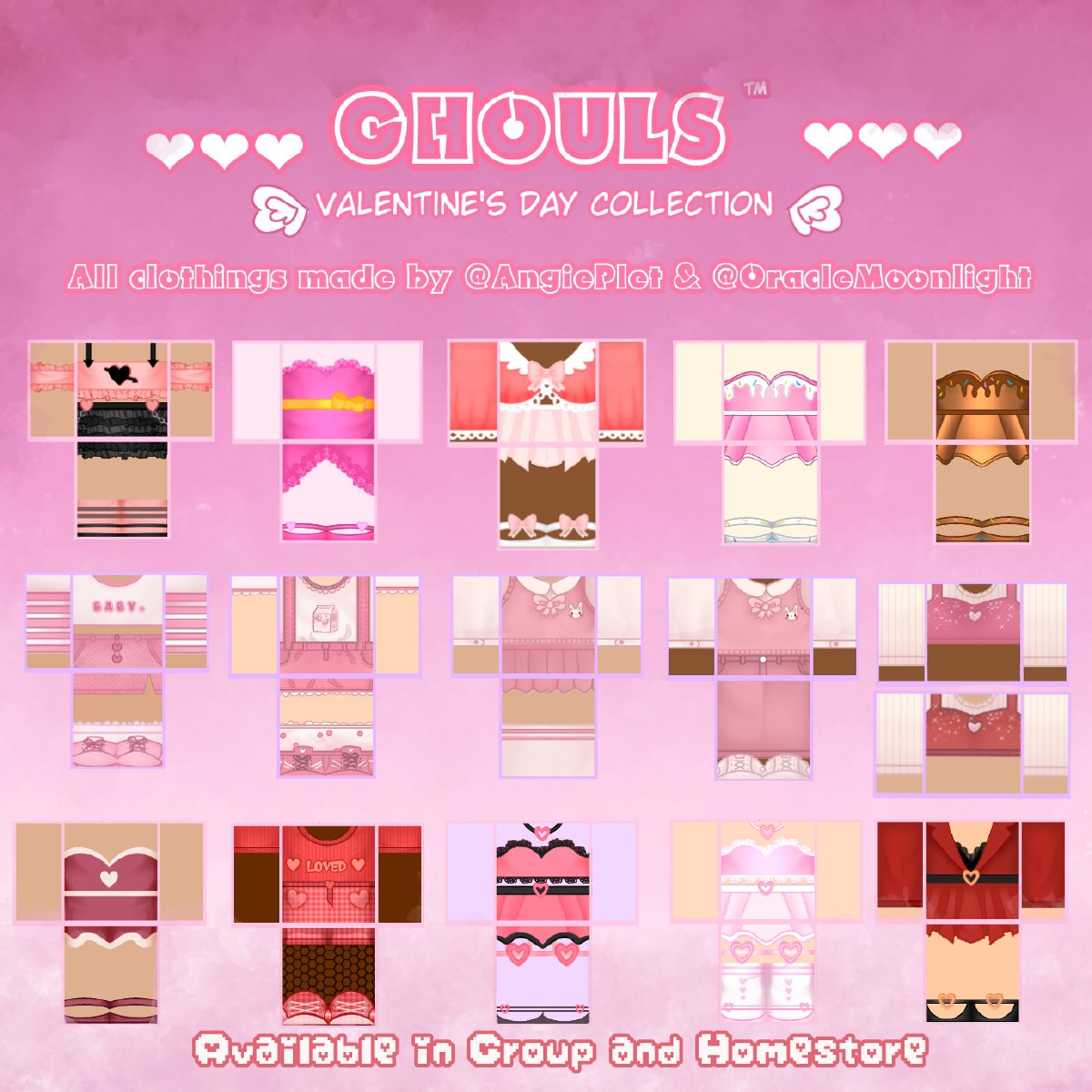 Oracle On Twitter Never Really Got A Chance To Showcase Them All Here But Here Are The Outfits Me And Pletspam Made For The Valentine S Day Purchase From Group Https T Co Gq74yzfucd Roblox Royalehigh - best roblox clothing groups 2020
