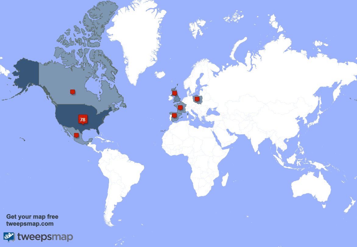I have 1 new followers from USA 🇺🇸 last week. See tweepsmap.com/!Darkestskys